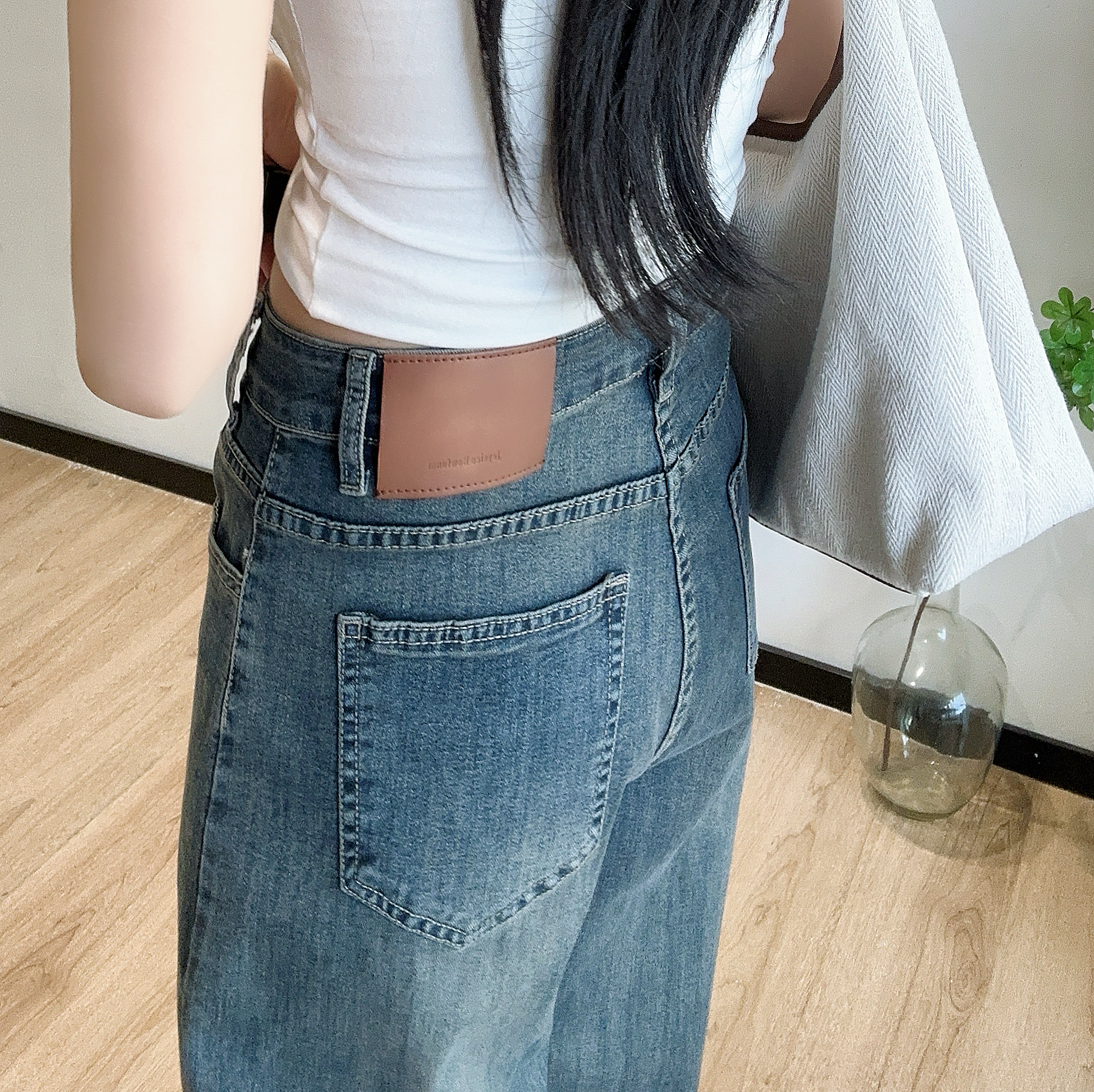 ハイウエストワイドデニムパンツ | 詳細画像8