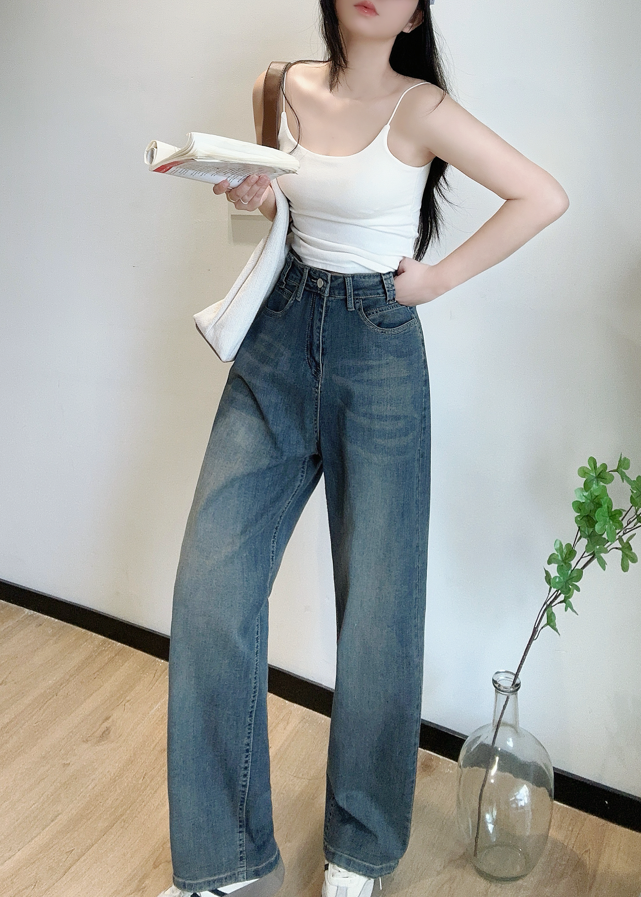 ハイウエストワイドデニムパンツ | 詳細画像9