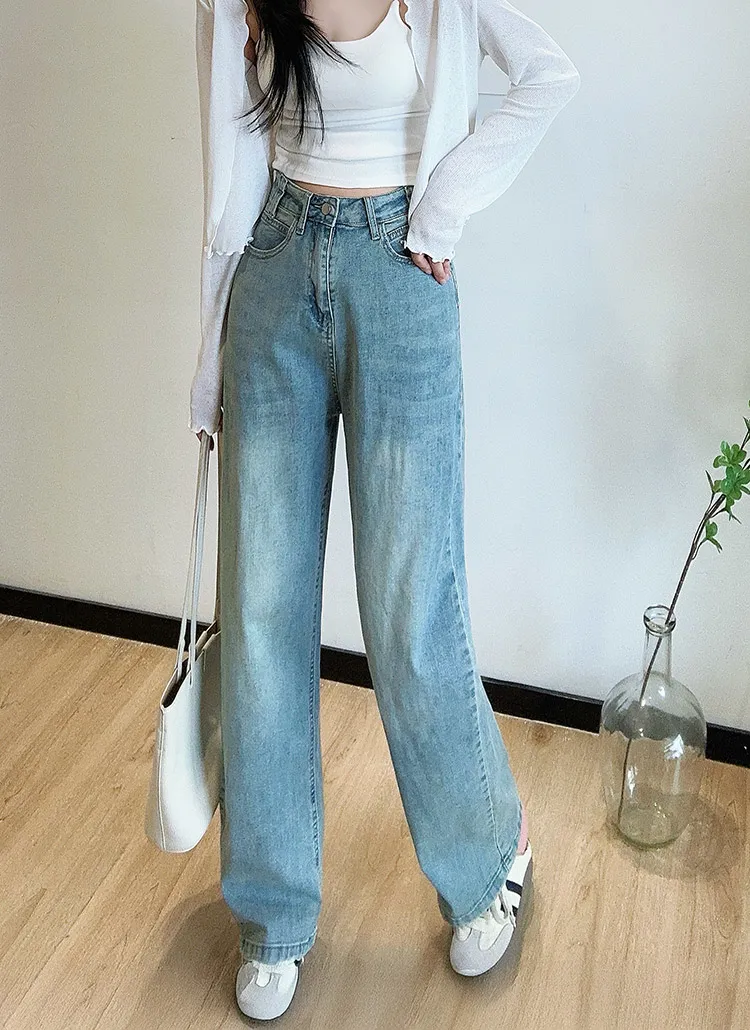 ハイウエストワイドデニムパンツ | 詳細画像1