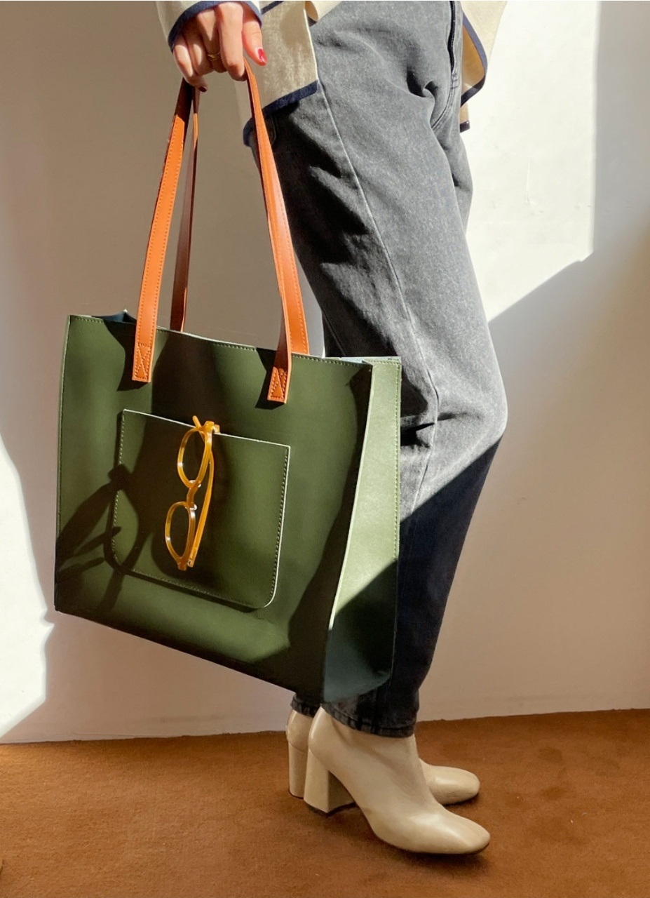 2WAY配色レタリングスクエアバッグ | 詳細画像7