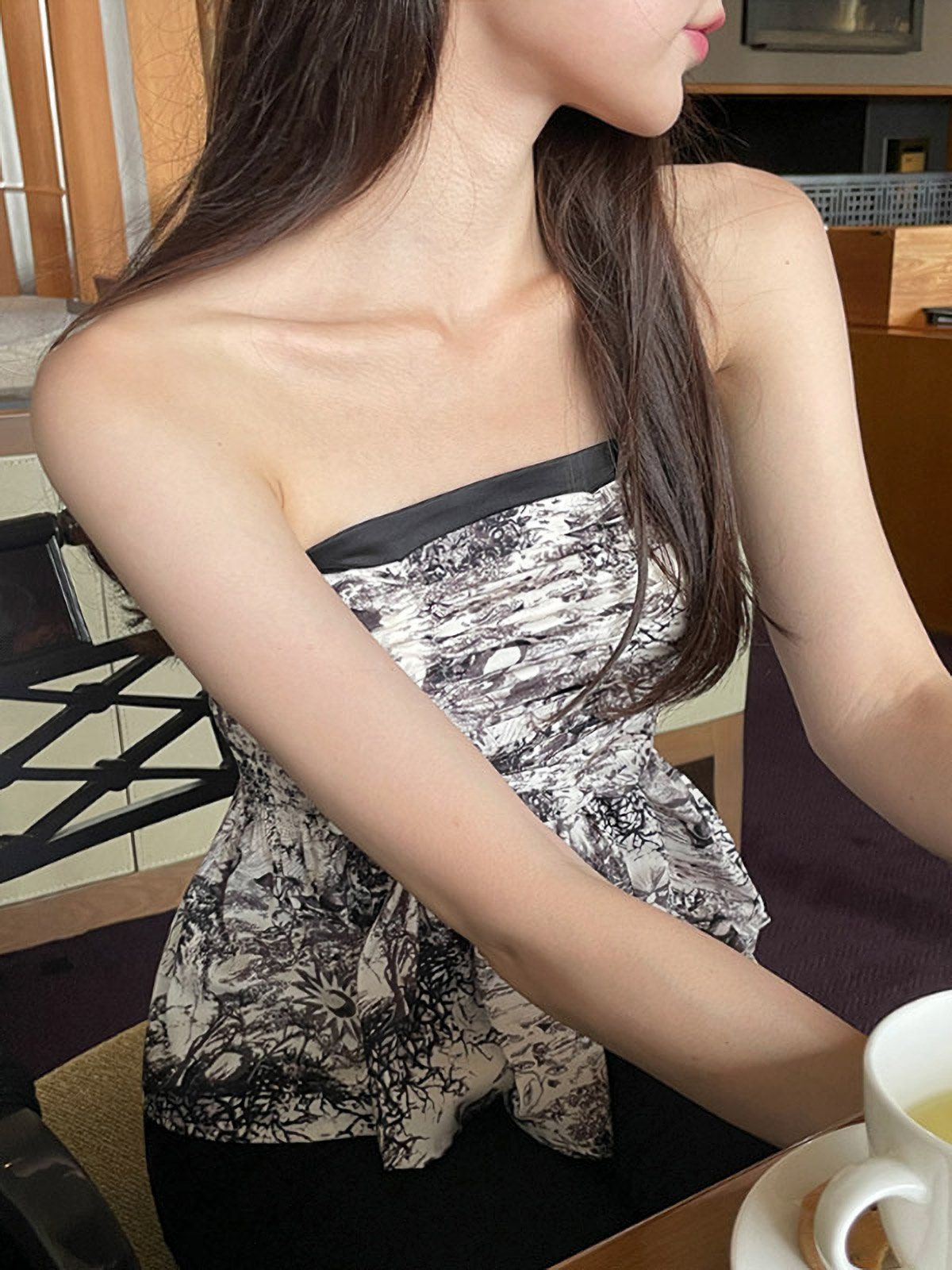 トワルドジュイペプラムチューブトップブラウス&カーディガンSET | 詳細画像8