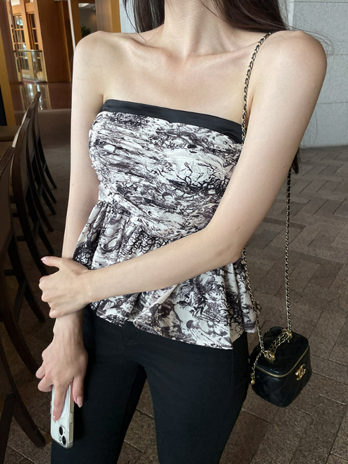 トワルドジュイペプラムチューブトップブラウス&カーディガンSET | 詳細画像10