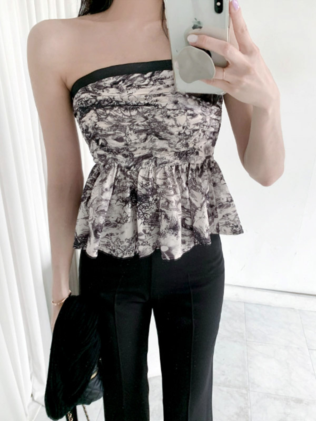 トワルドジュイペプラムチューブトップブラウス&カーディガンSET | 詳細画像11