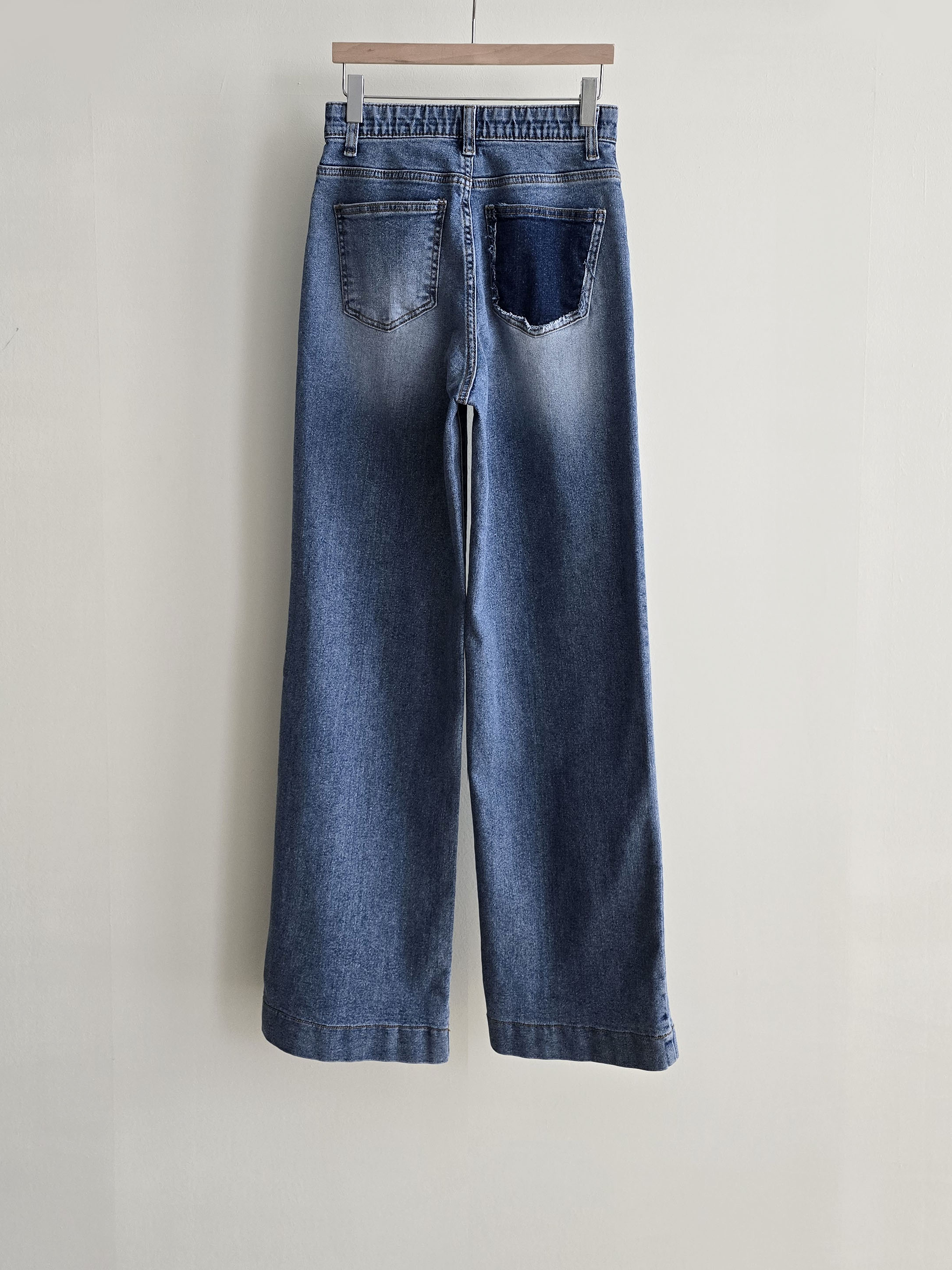 バック配色ポケットストレートデニムパンツ | 詳細画像13