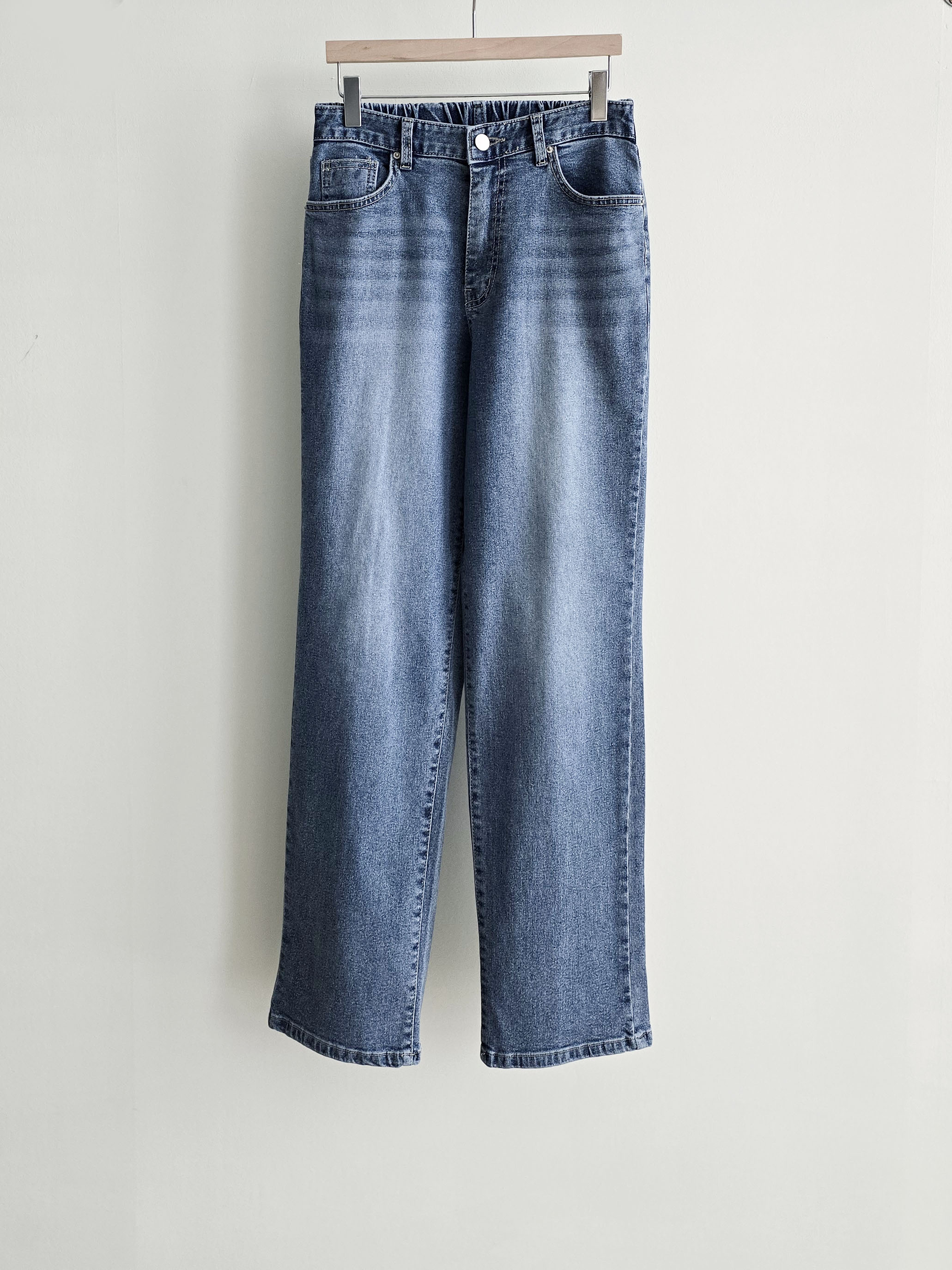 バックゴムストレートデニムパンツ | 詳細画像11