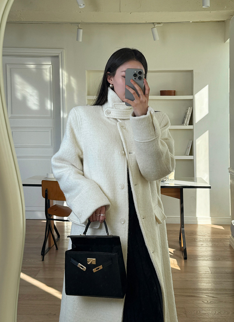 オーバーサイズ 軍隊 ガンフラップ ウール チェスターコート チンストラップ オーバーサイズ 軍隊 ガンフラップ ウール チェスターコート チン