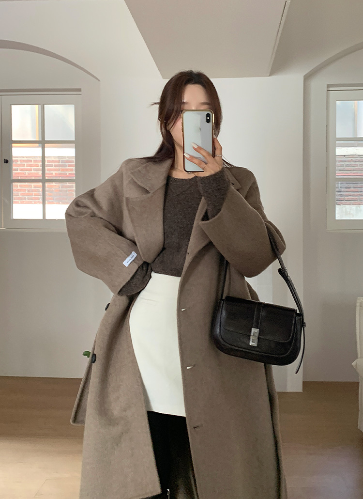 2WAYネックウールロングコート | レディースファッション通販