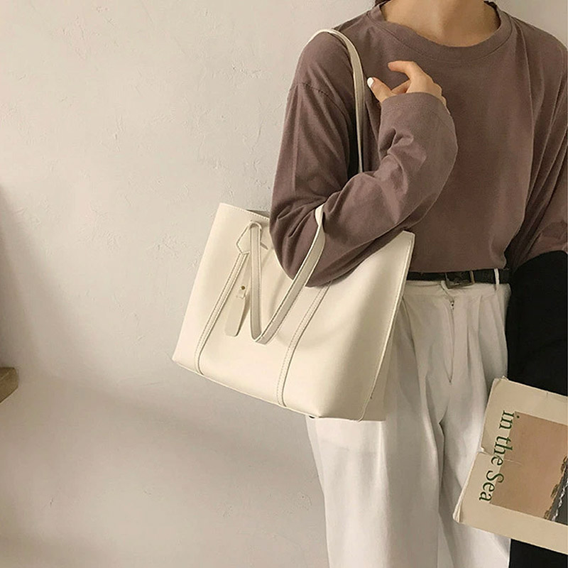 タグ付ステッチスクエアトートバッグ | 詳細画像7