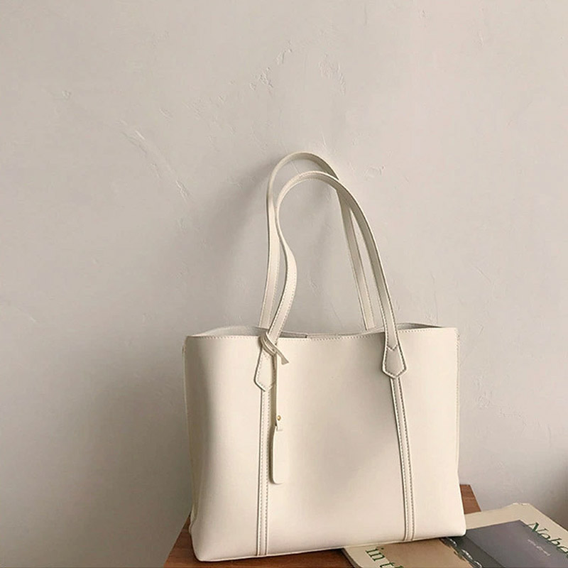 タグ付ステッチスクエアトートバッグ | 詳細画像8