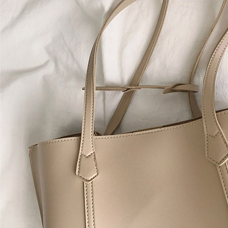 タグ付ステッチスクエアトートバッグ | 詳細画像12