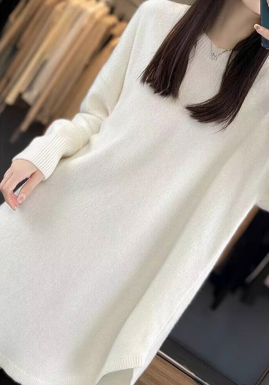 ルーズラウンドヘムロングニット | 詳細画像4