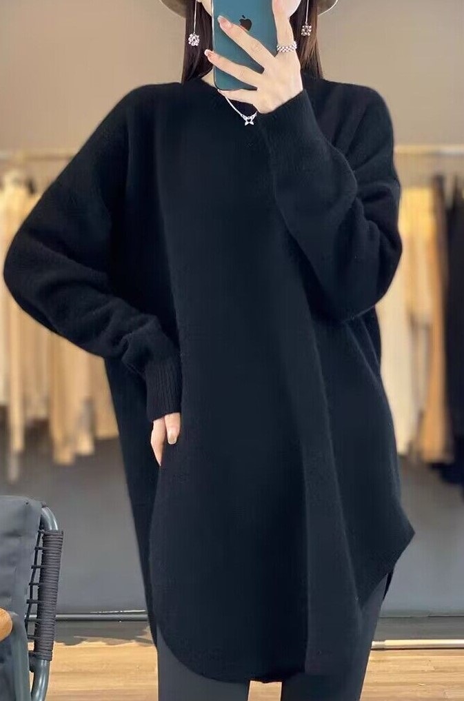 ルーズラウンドヘムロングニット | 詳細画像5