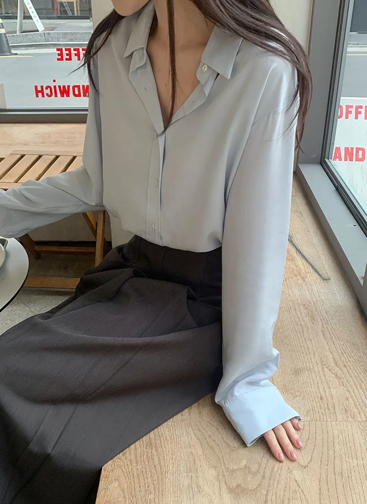 シルクブレンドシャツ | cherrykoko | 詳細画像1