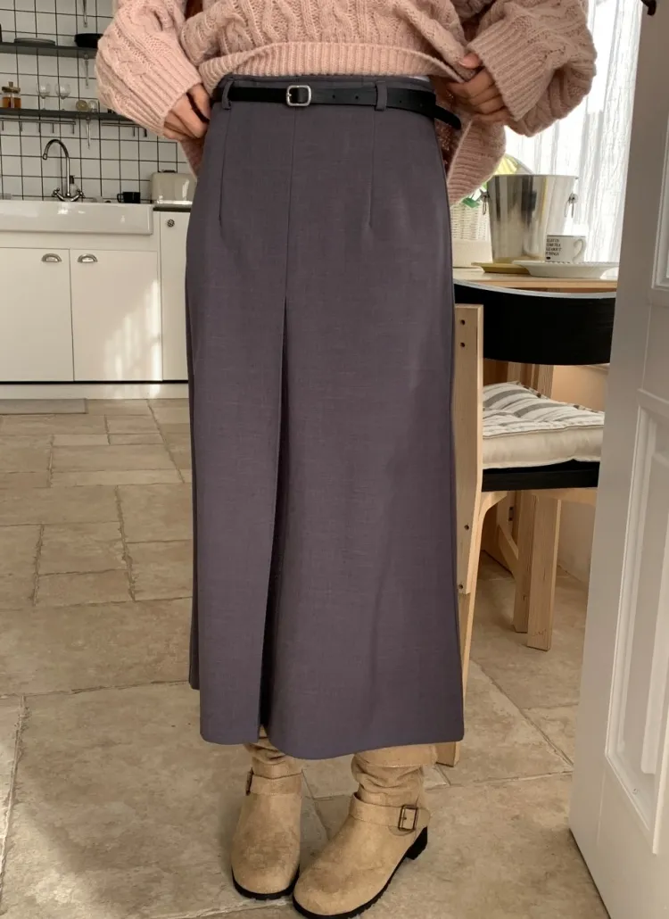 ベルト付ロングスカート | mandarinetree | 詳細画像1