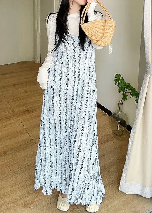 ローズパターンVネックキャミワンピース | 詳細画像1