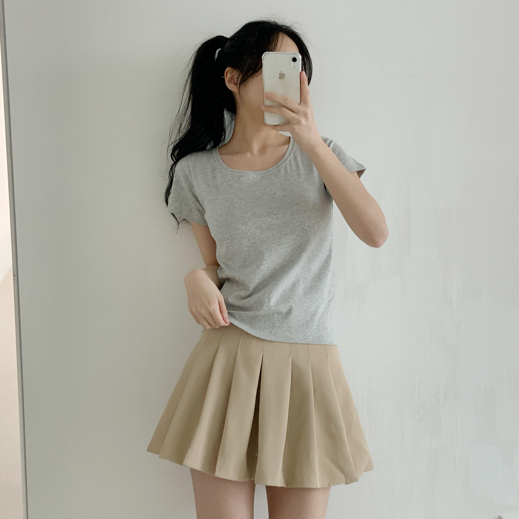 モダール混Uネック半袖Tシャツ | 詳細画像9