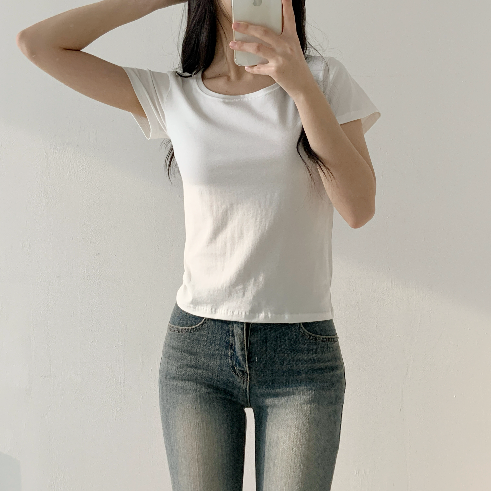 モダール混Uネック半袖Tシャツ | 詳細画像6
