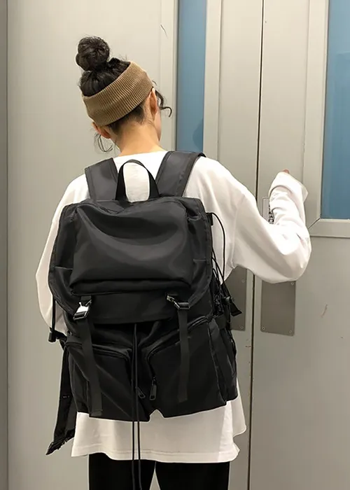 ベルトビッグポケットドローコードバックパック | 詳細画像1