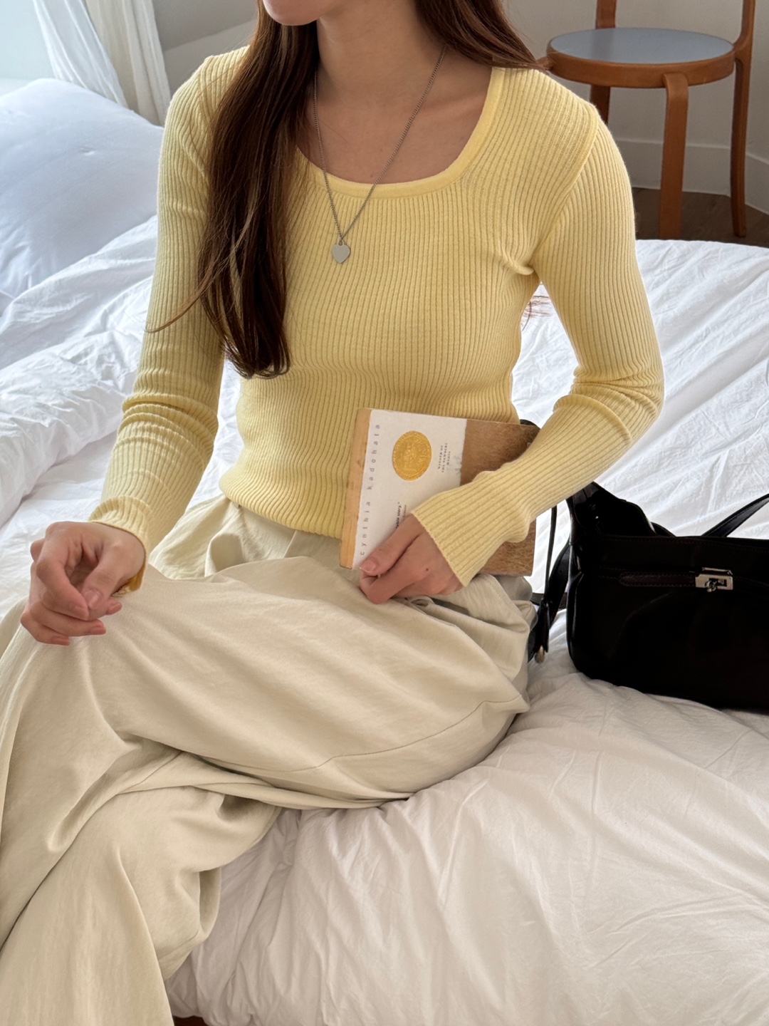 スクエアネックスリムリブニット | 詳細画像7