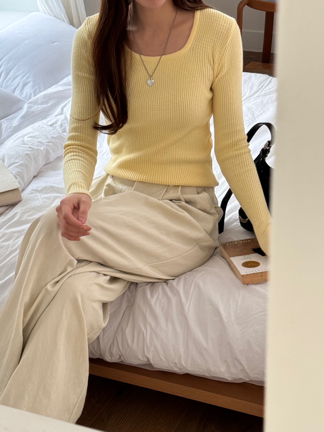 スクエアネックスリムリブニット | 詳細画像12