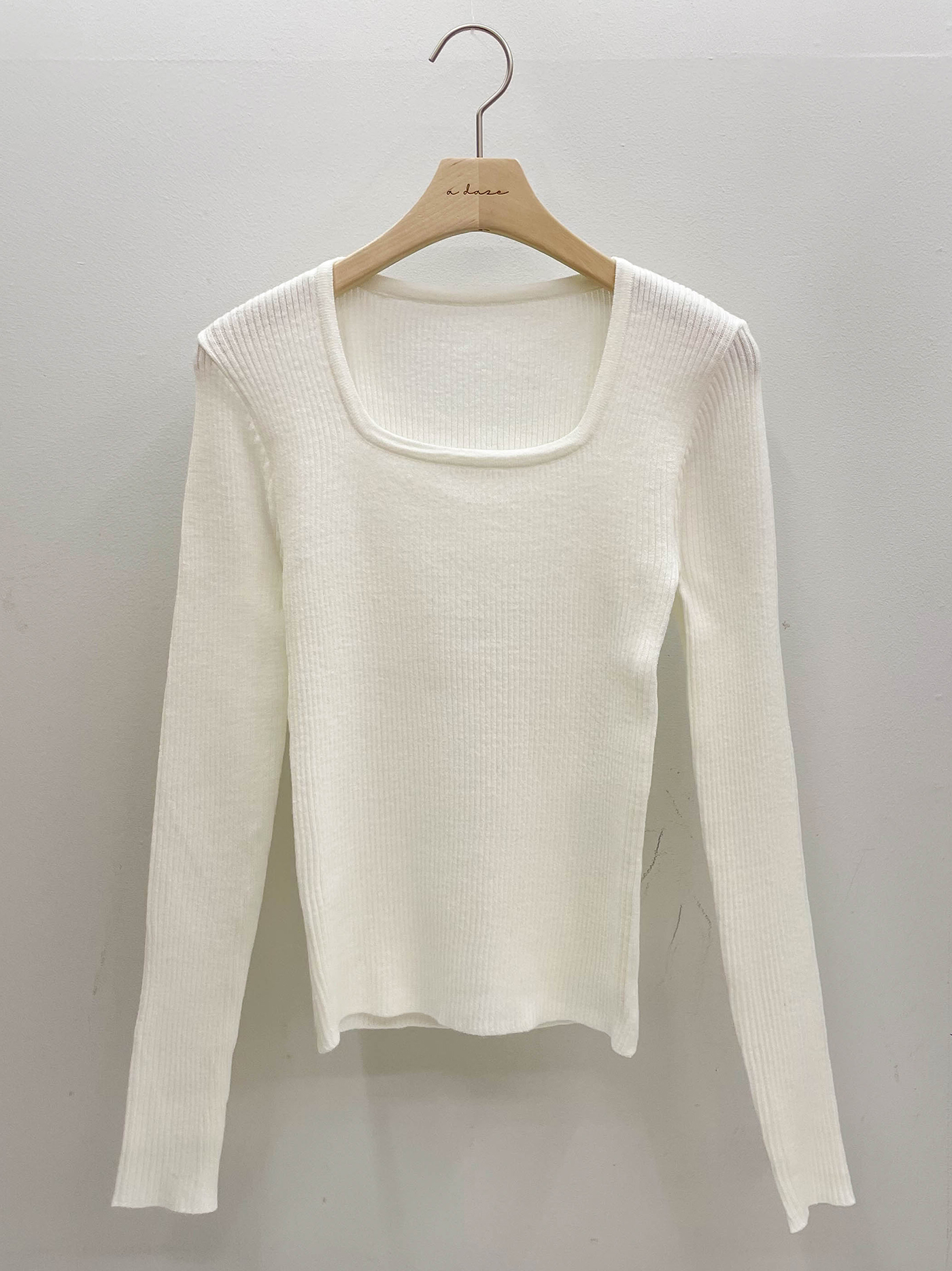 スクエアネックスリムリブニット | 詳細画像13