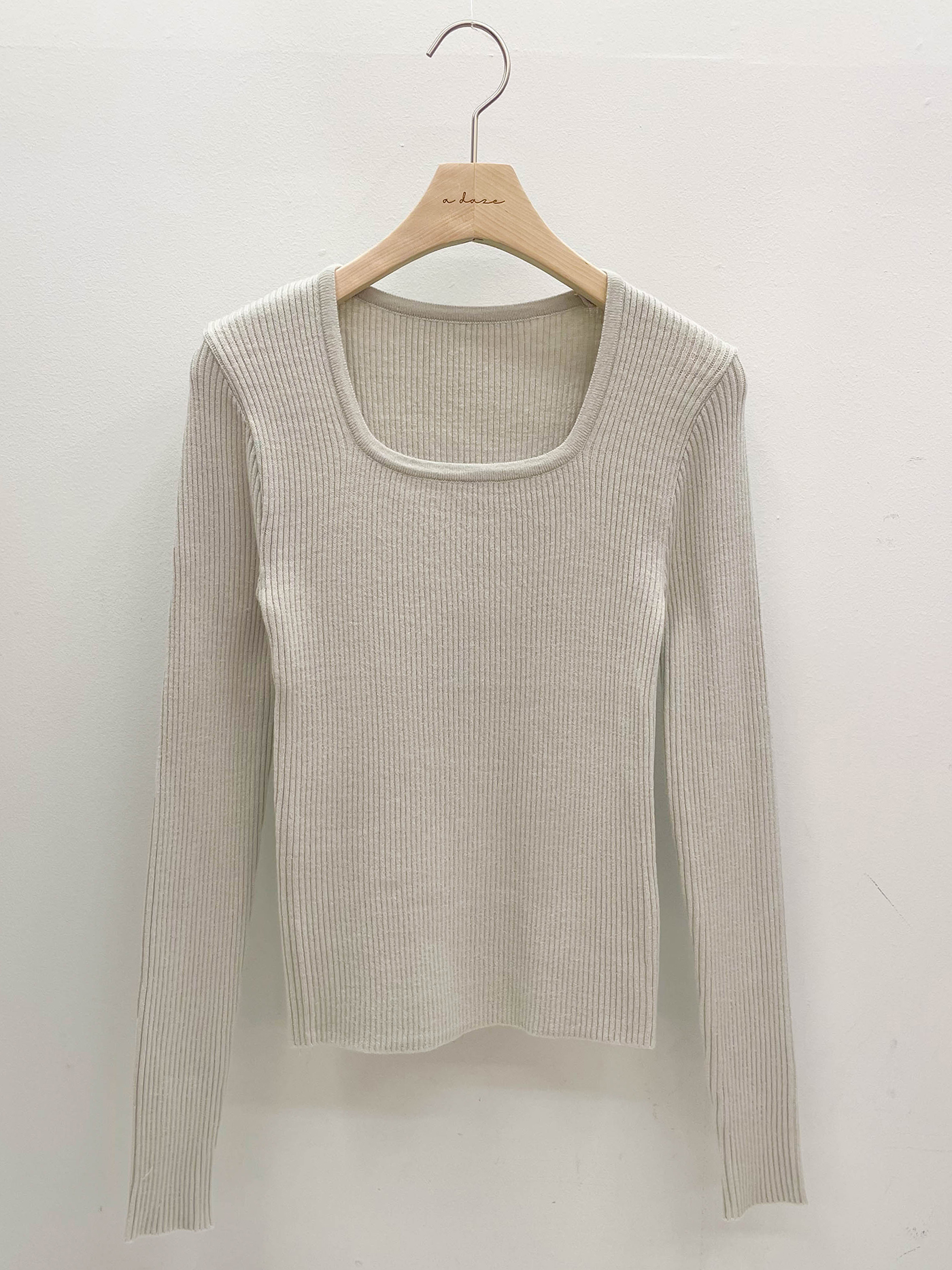 スクエアネックスリムリブニット | 詳細画像14