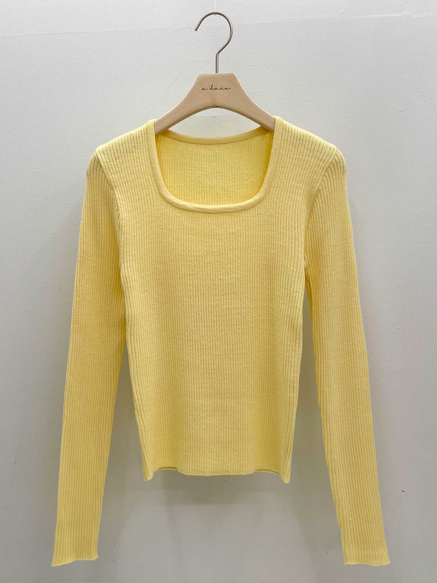 スクエアネックスリムリブニット | 詳細画像15