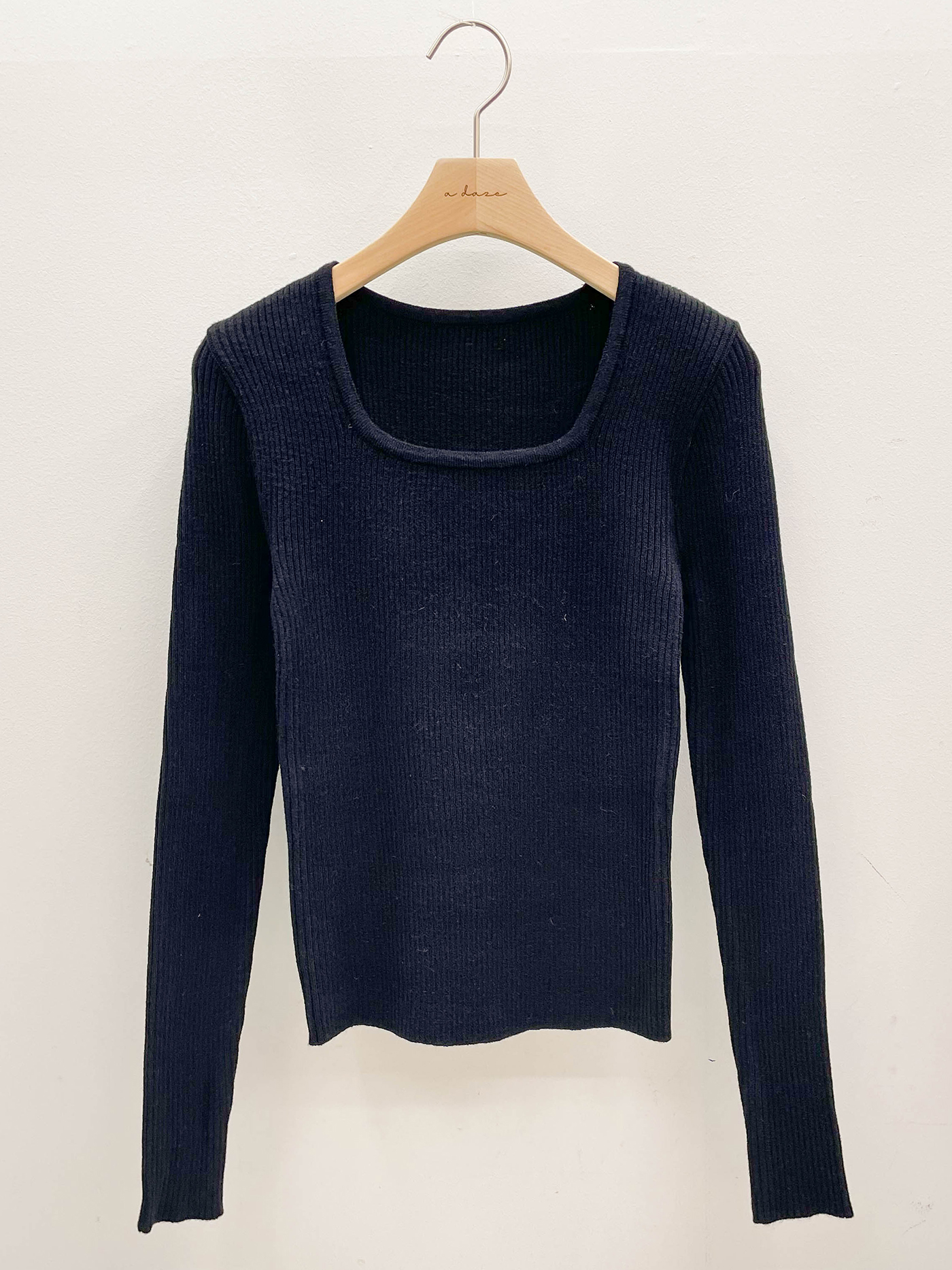 スクエアネックスリムリブニット | 詳細画像17