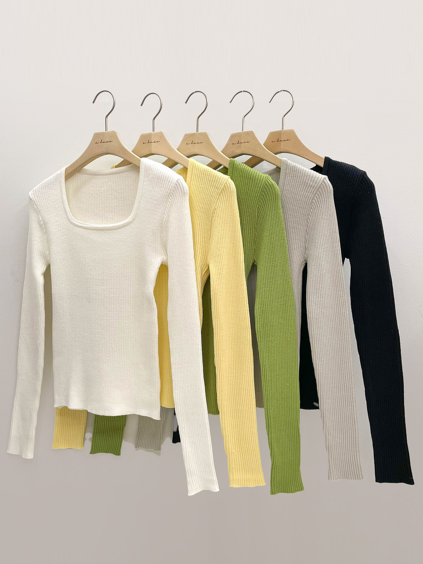 スクエアネックスリムリブニット | 詳細画像18