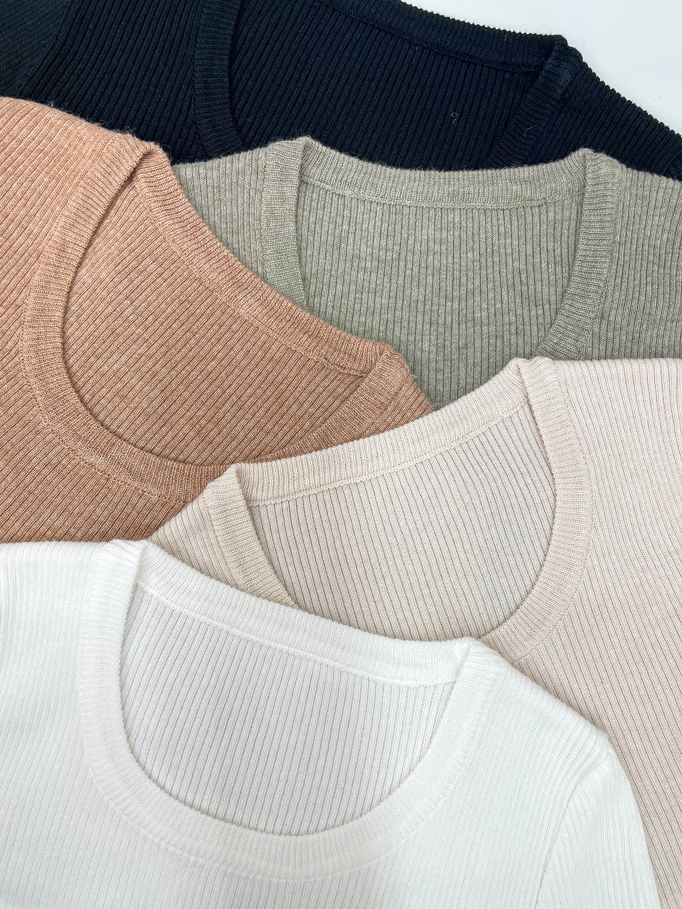 バンブー混Uネックスリムリブニット | 詳細画像4