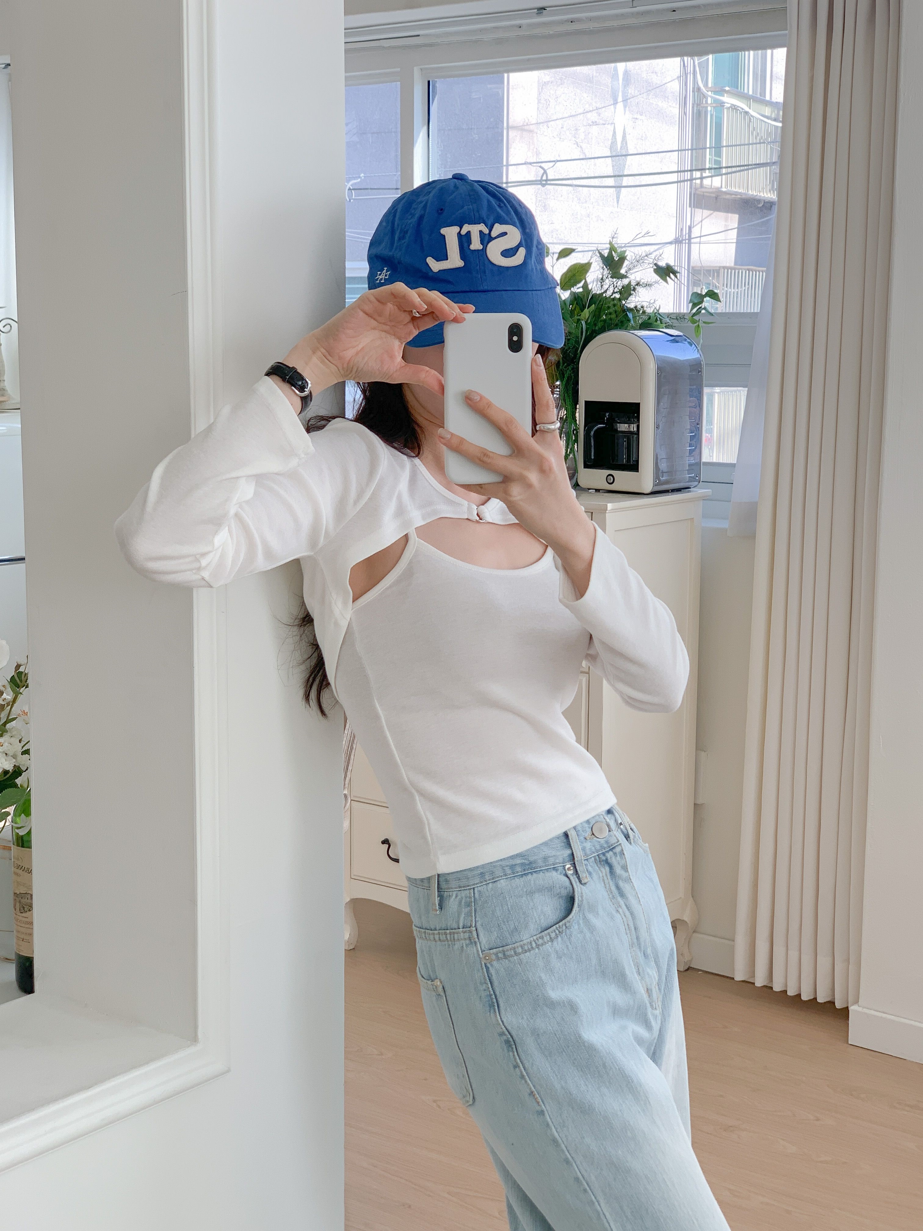 キャミソール&リングボレロ風TシャツSET | 詳細画像5