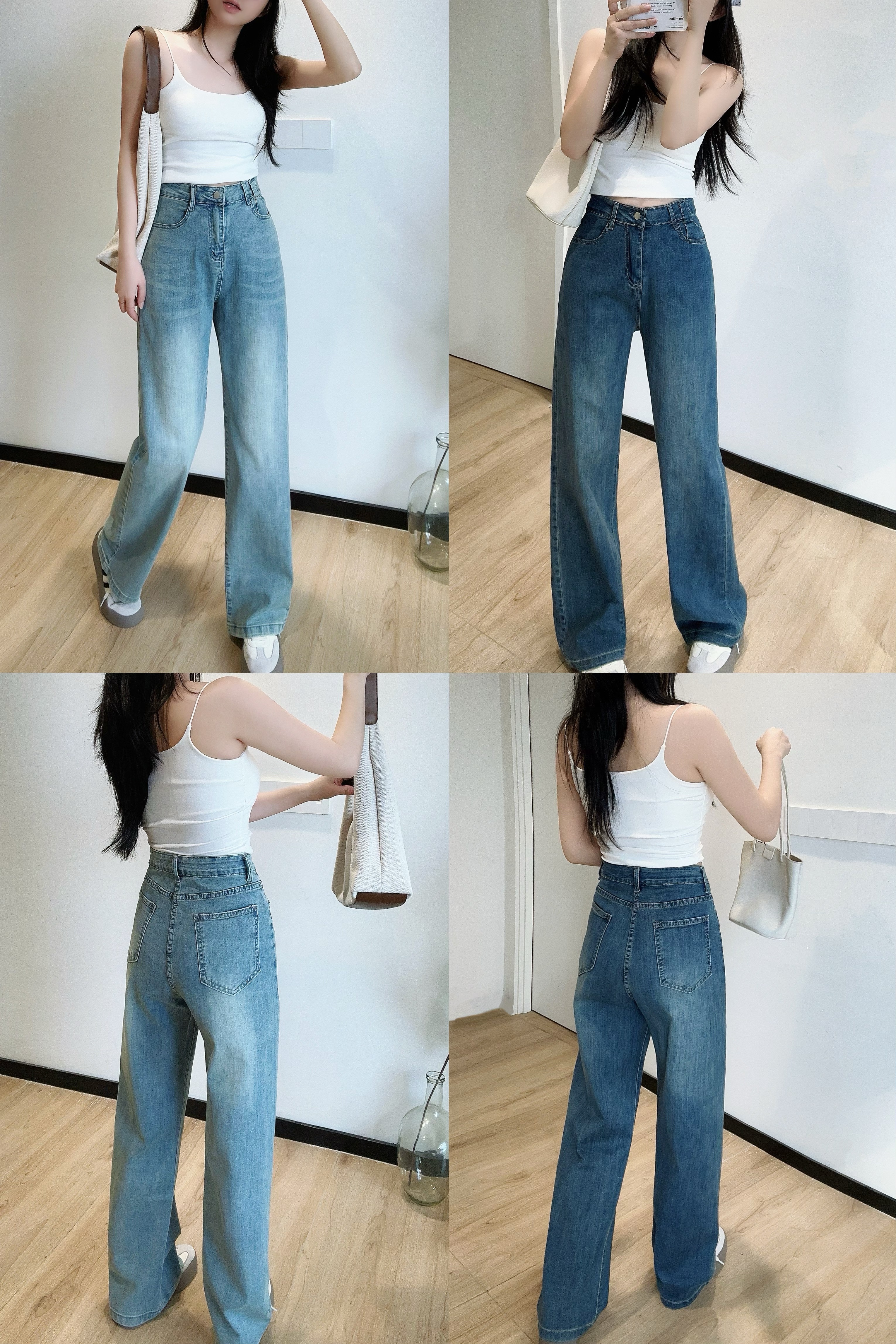 リンクルウォッシュストレートデニムパンツ | 詳細画像2