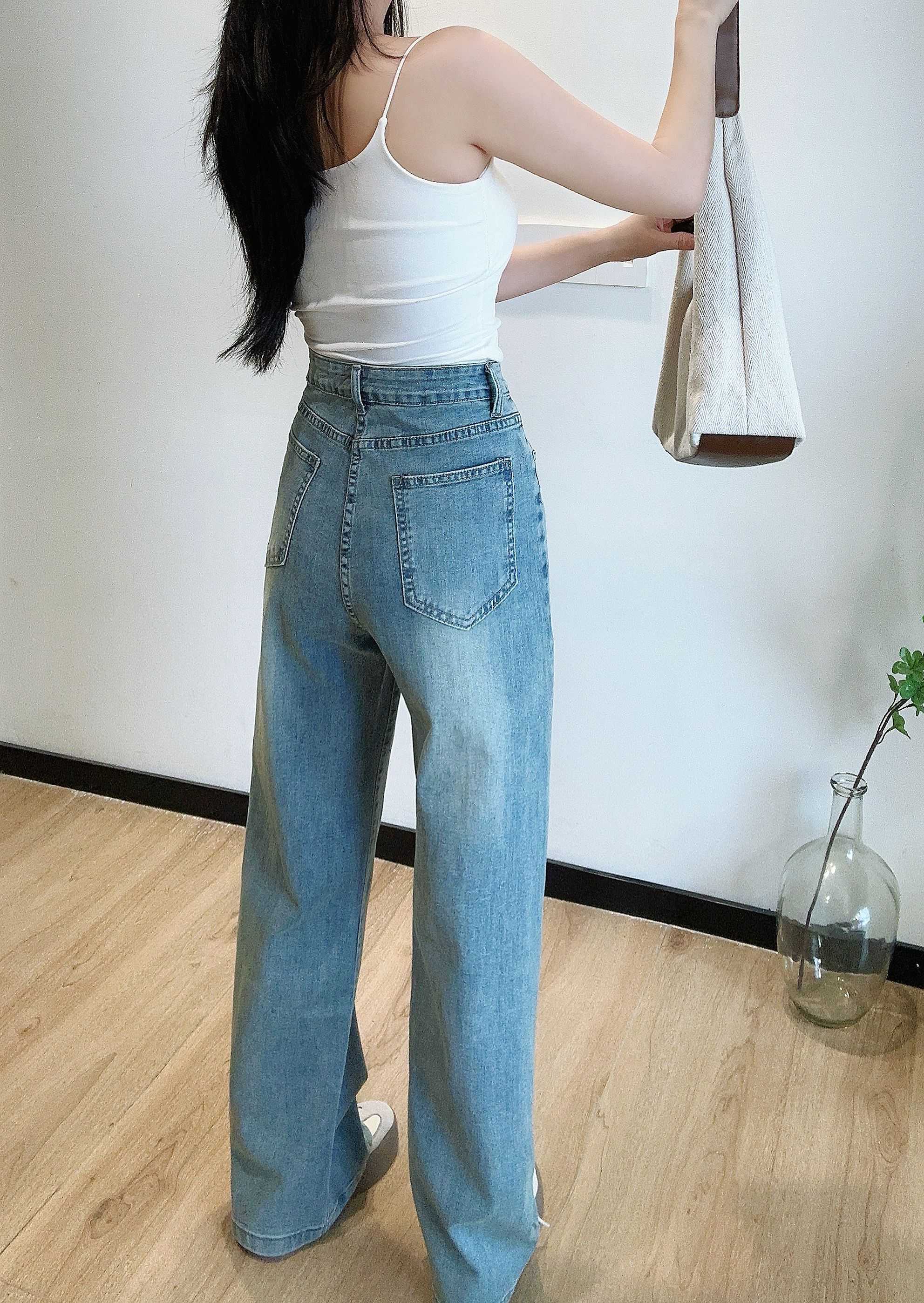 リンクルウォッシュストレートデニムパンツ | 詳細画像4