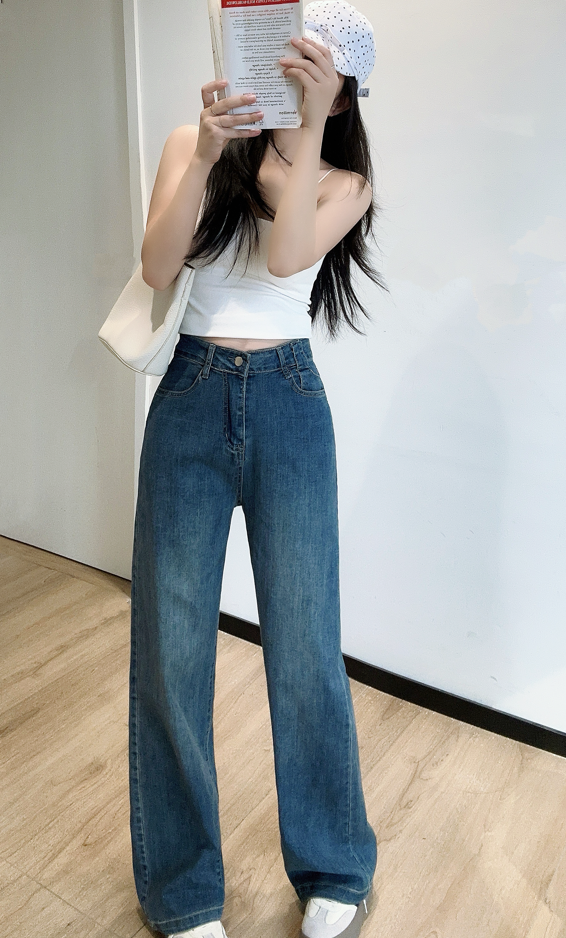 リンクルウォッシュストレートデニムパンツ | 詳細画像6