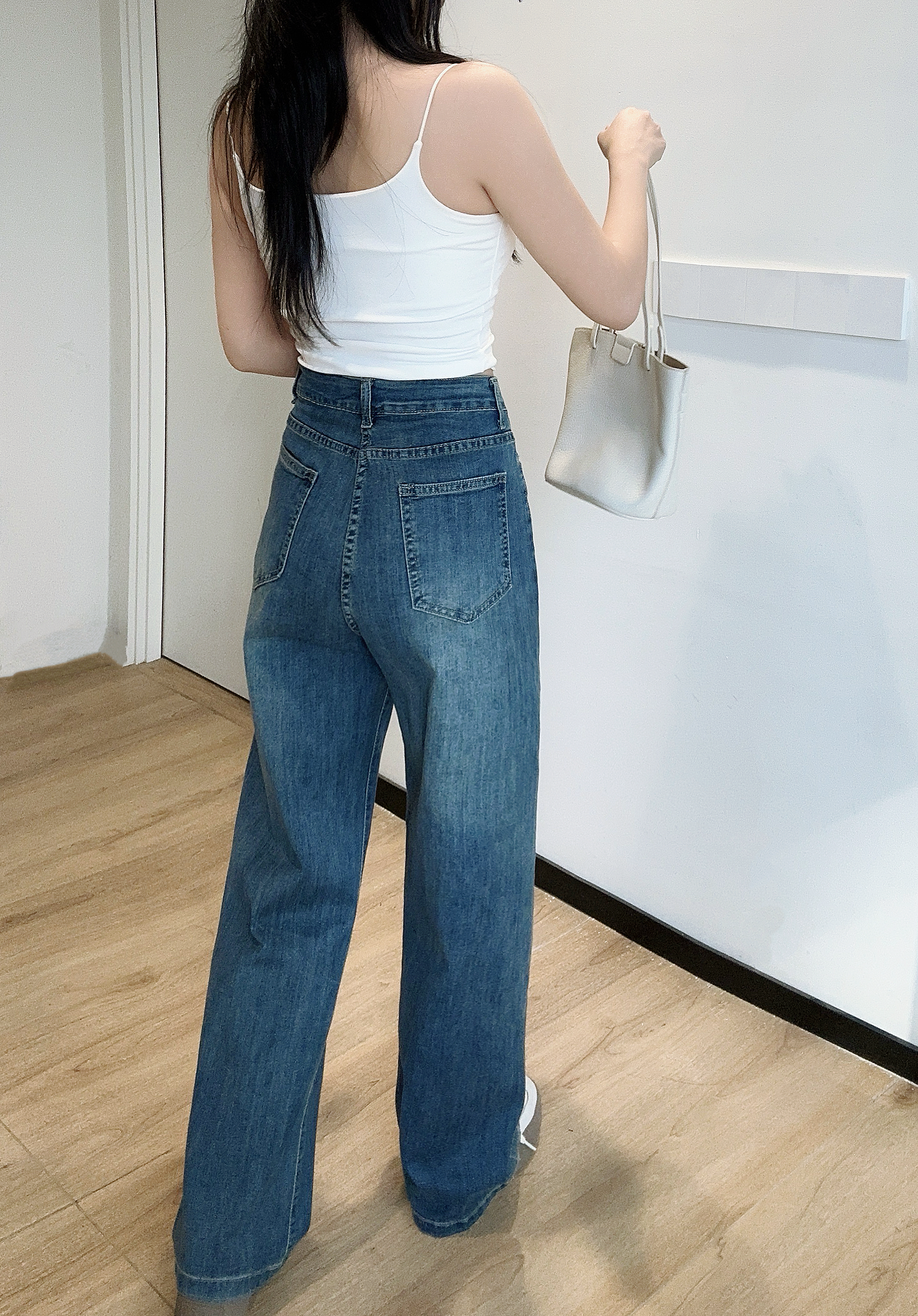リンクルウォッシュストレートデニムパンツ | 詳細画像7