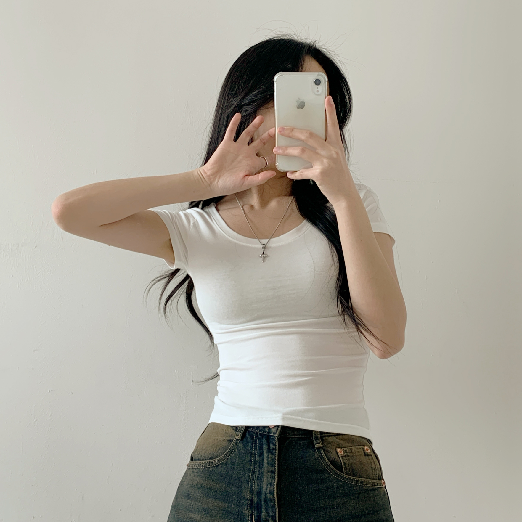 Uネック半袖Tシャツ | 詳細画像11