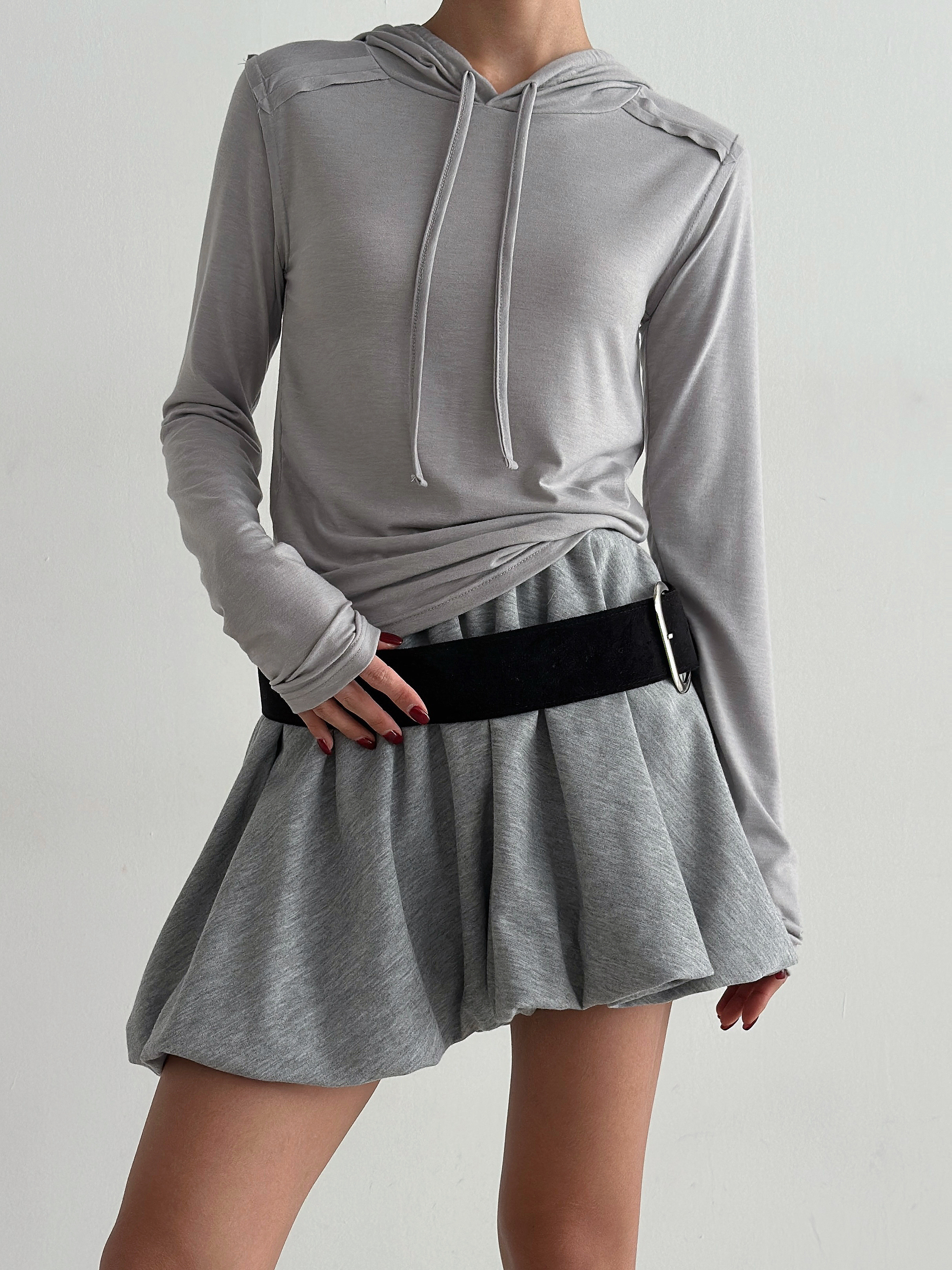 ラインショルダーフードTシャツ | 詳細画像2