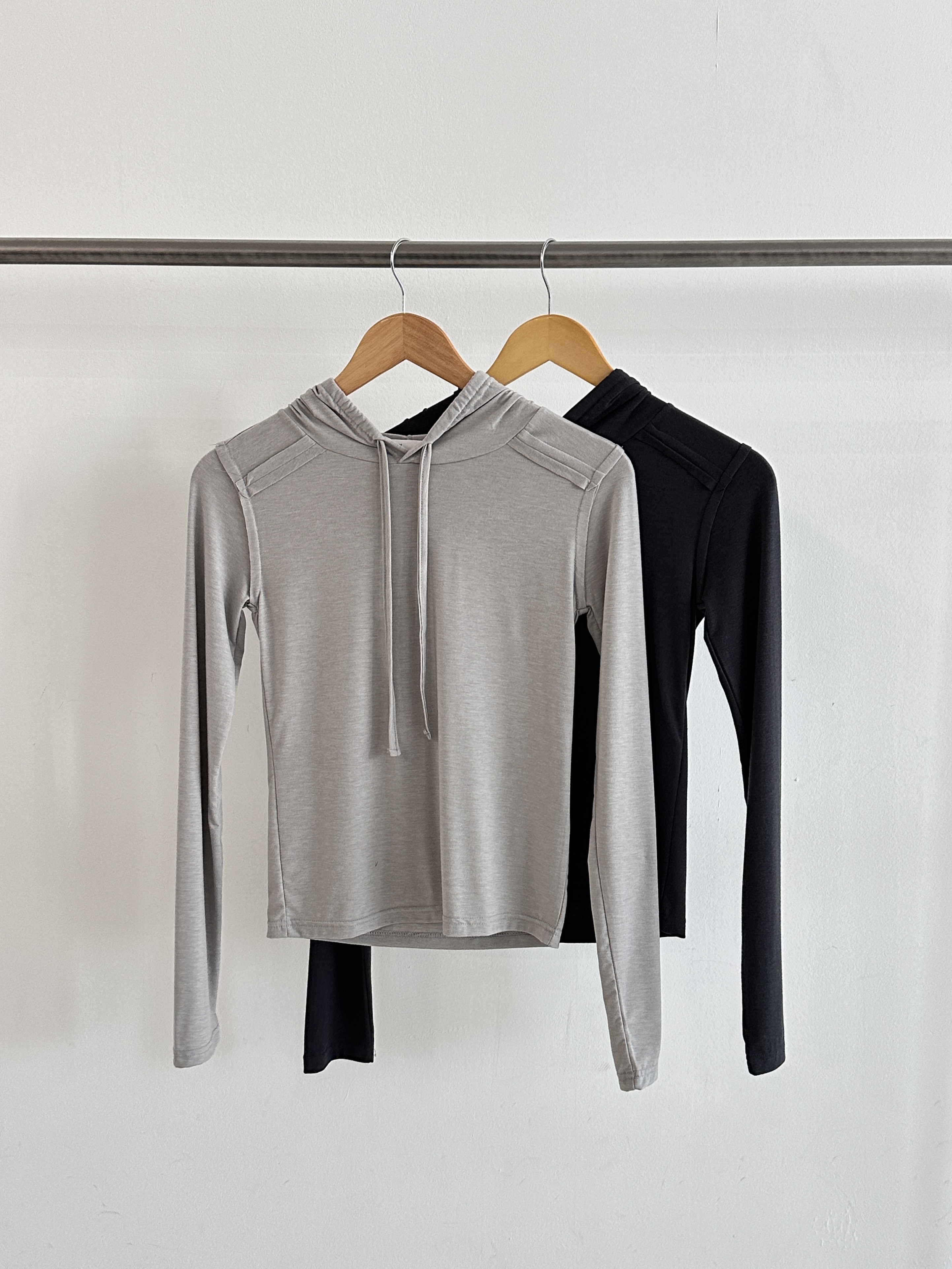 ラインショルダーフードTシャツ | 詳細画像8