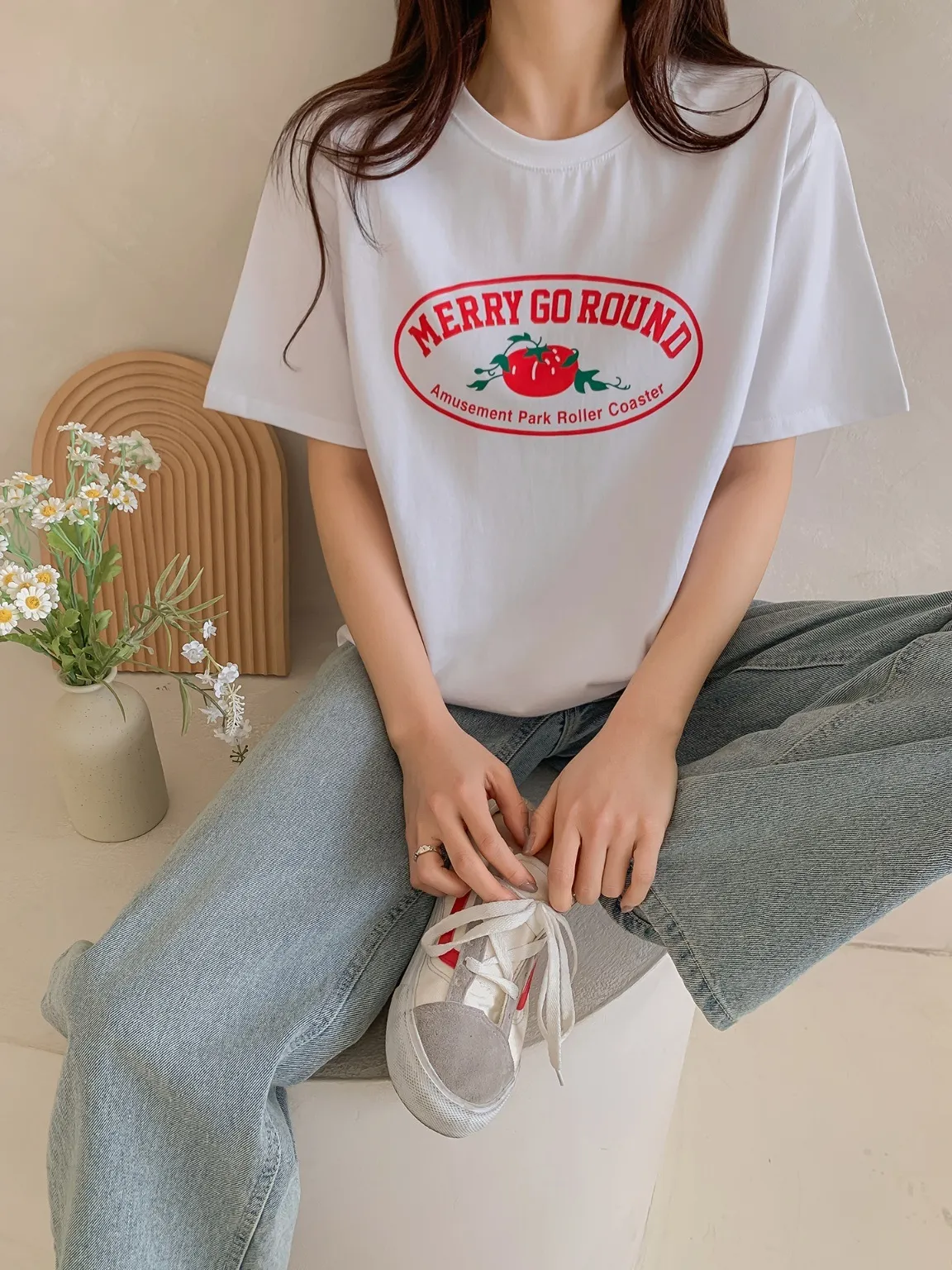 トマトプリント半袖Tシャツ | 詳細画像1