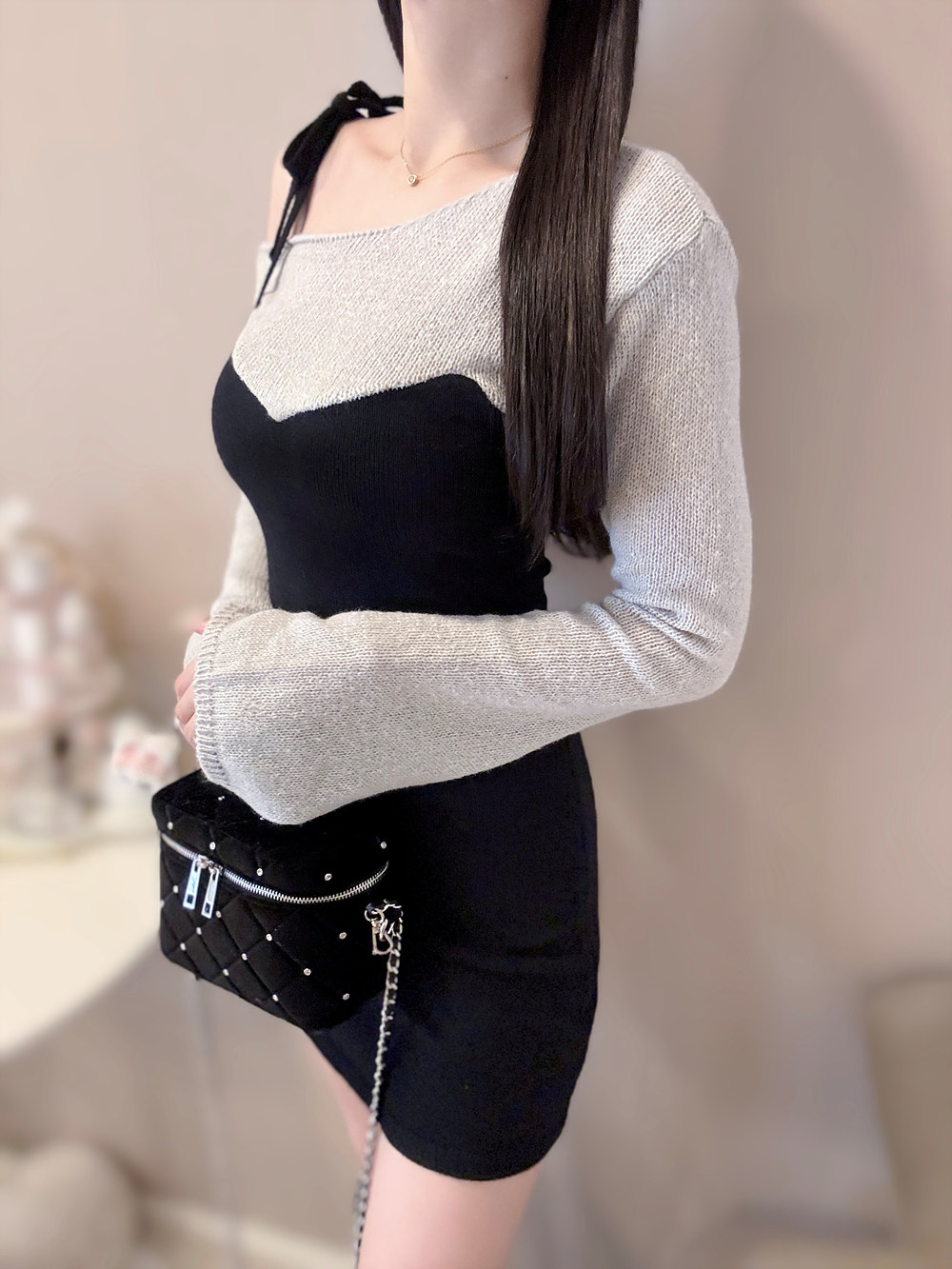 *再入荷*ワンショルダーレイヤード風ワンピース | 詳細画像3