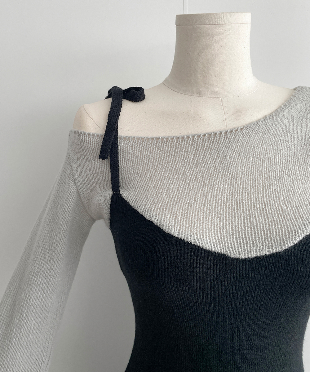 *再入荷*ワンショルダーレイヤード風ワンピース | 詳細画像17