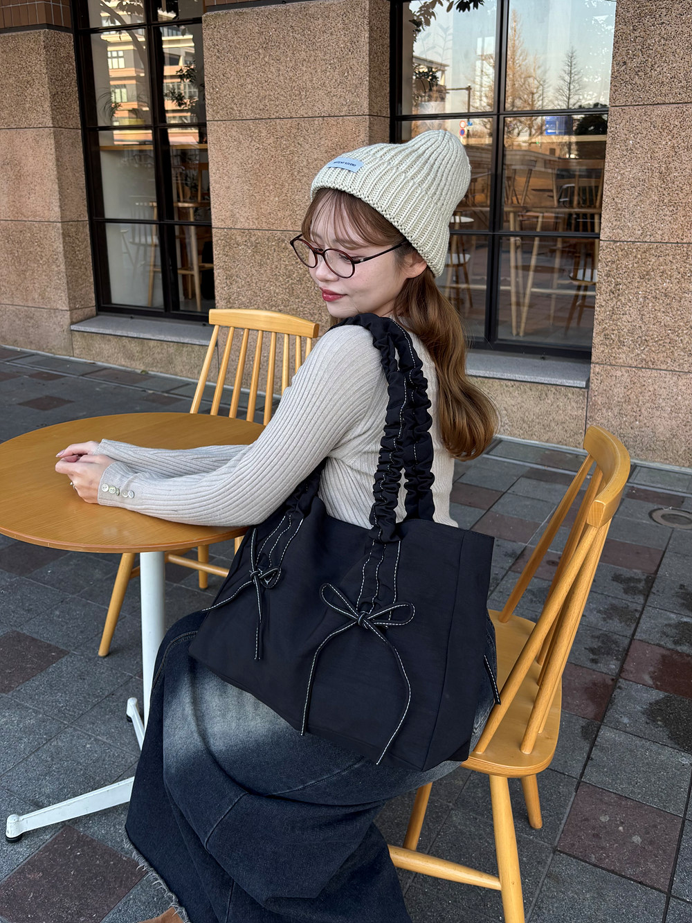 ロゴタグニット帽 | レディースファッション通販 - DHOLIC