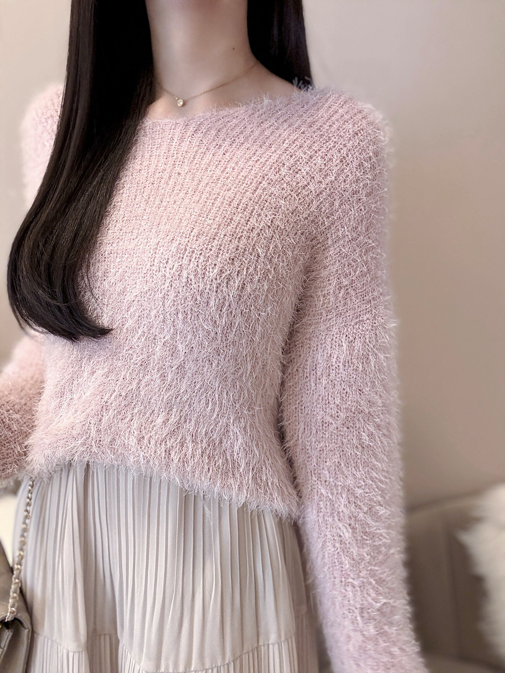 シャギーVネックニット | 詳細画像9