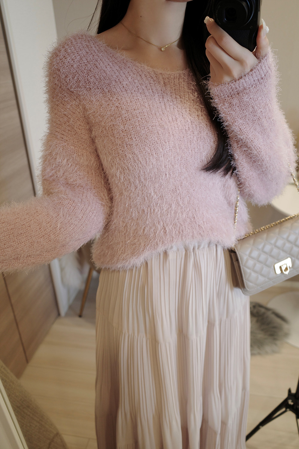 シャギーVネックニット | 詳細画像11