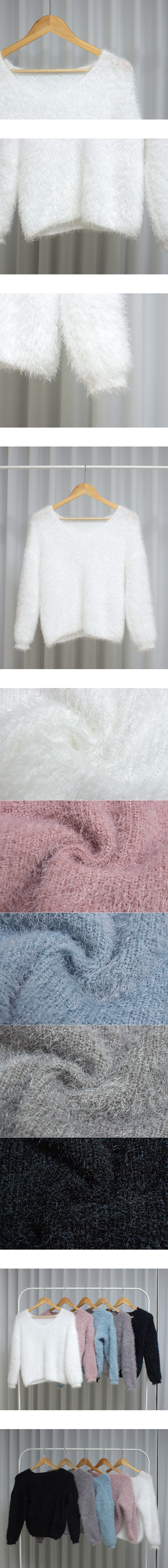 シャギーVネックニット | 詳細画像13