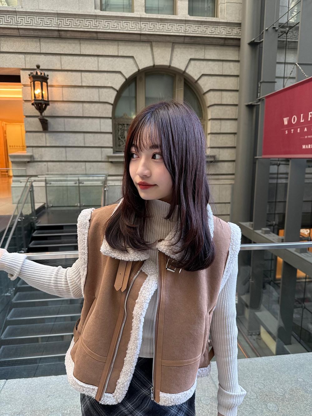 2WAYネックムートン風ベスト | 詳細画像13