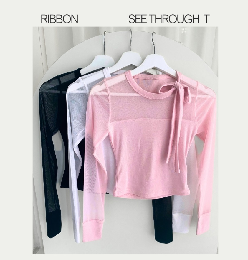 リボンシアーパネルTシャツ | 詳細画像3