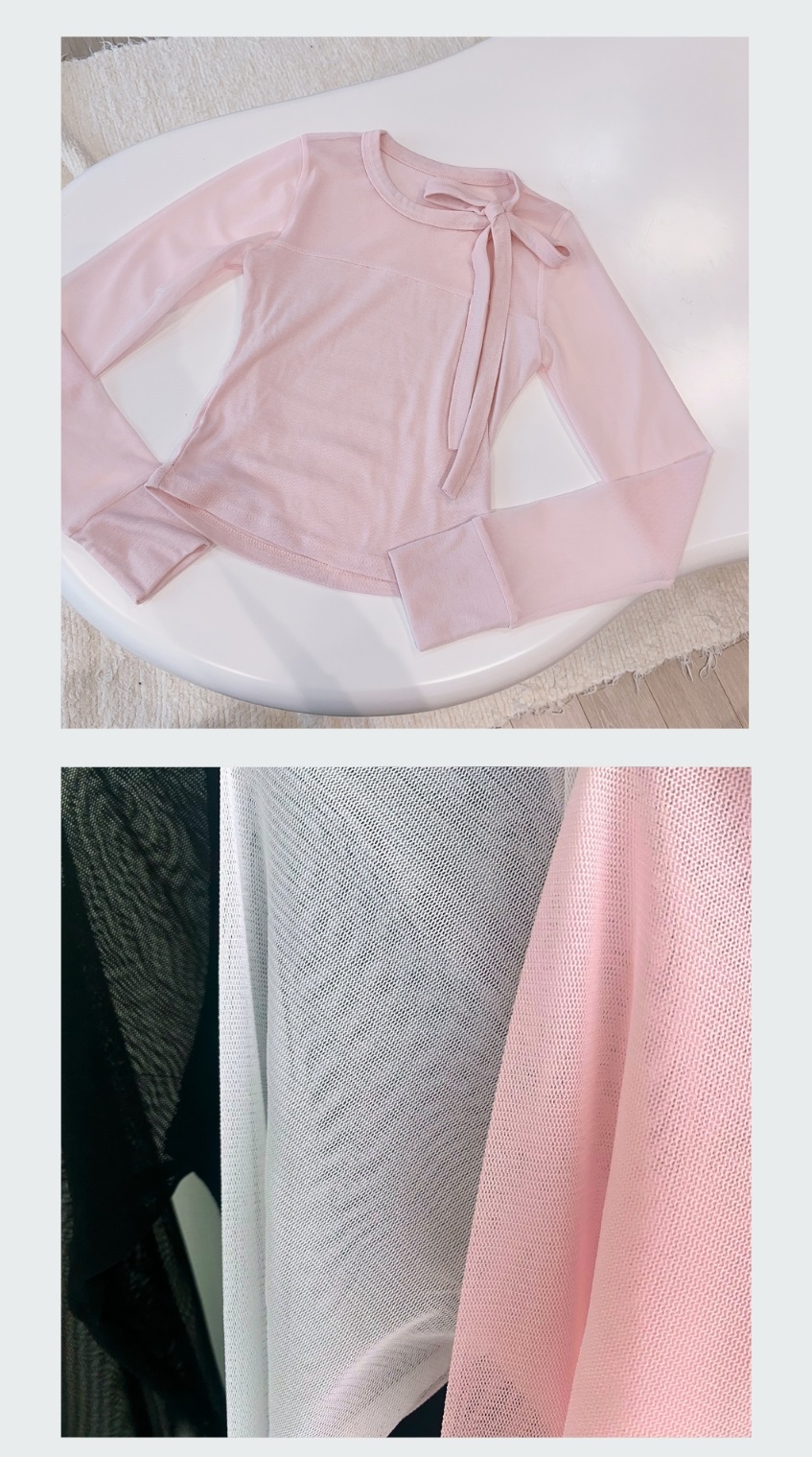 リボンシアーパネルTシャツ | 詳細画像5