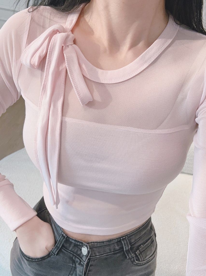 リボンシアーパネルTシャツ | 詳細画像7