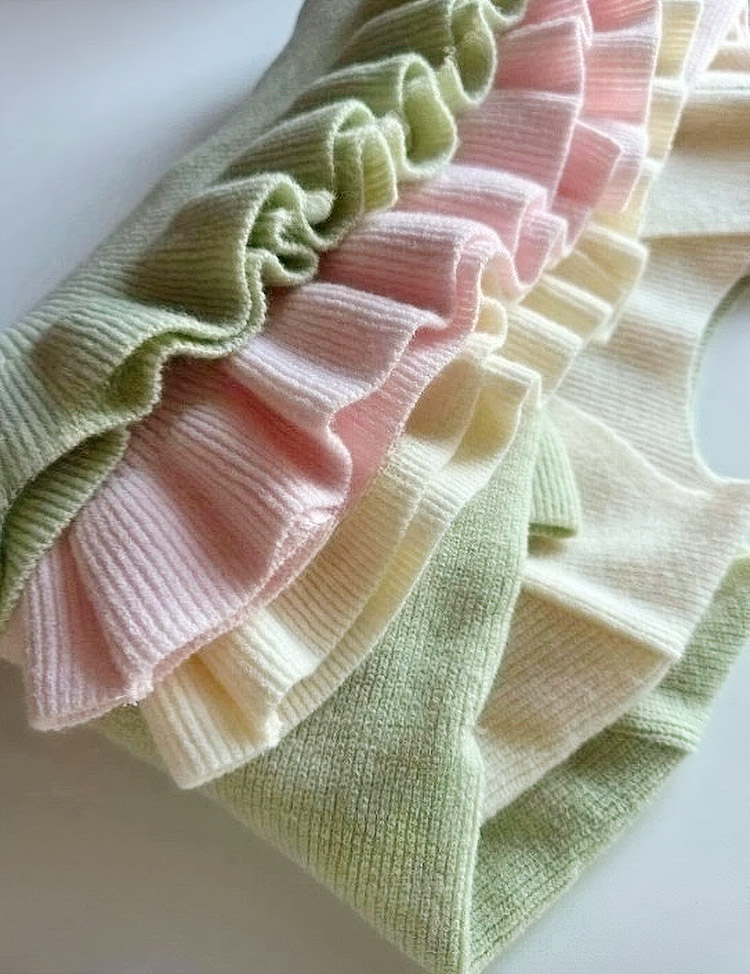 パール調ボタンフリルヘムカーディガン | 詳細画像13